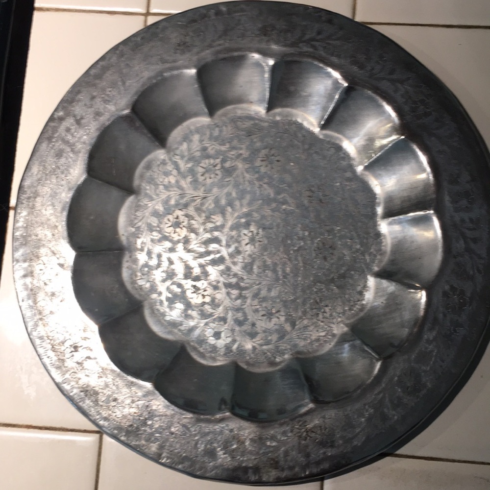 Silver tray world gift Z Y India